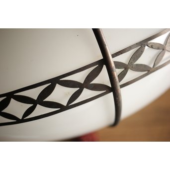 七宝紋 オーバル電笠照明　A2022 