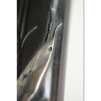 笹と虫 象嵌莨差し 喫煙具　X261 