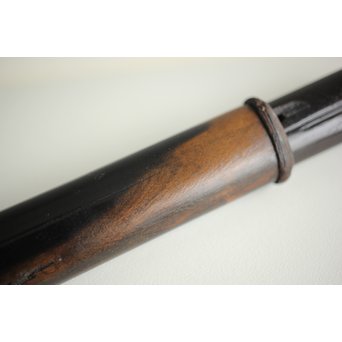 笹と虫 象嵌莨差し 喫煙具　X261 