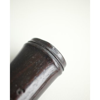 笹と虫 象嵌莨差し 喫煙具　X261 