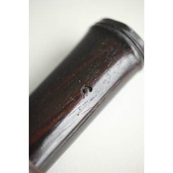 笹と虫 象嵌莨差し 喫煙具　X261 