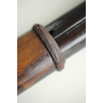 笹と虫 象嵌莨差し 喫煙具　X261 