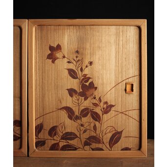 漆絵の小引戸　X262 