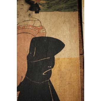 菊川英山 浮世絵木版画3枚　Z235 