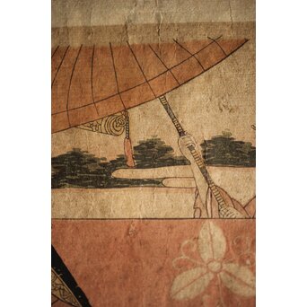 菊川英山 浮世絵木版画3枚　Z235 