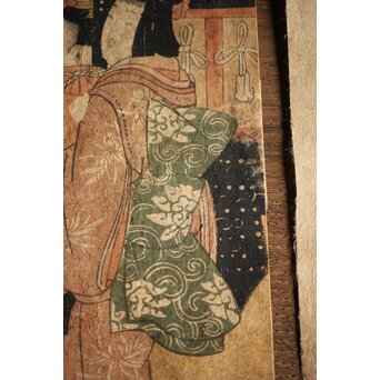 菊川英山 浮世絵木版画3枚　Z235 