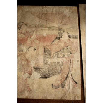 菊川英山 浮世絵木版画3枚　Z235 