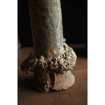 サンカローク窯 宋胡禄 窯道具 サヤ 花器　P210 