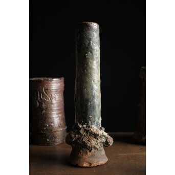 サンカローク窯 宋胡禄 窯道具 サヤ 花器　P210 