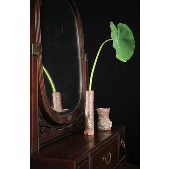 古陶磁 窯道具サヤ 小花器2点　P212 