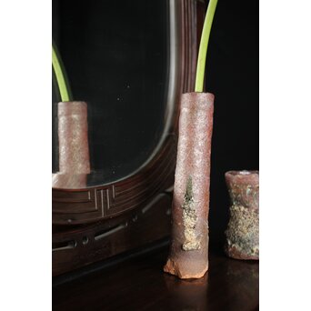 古陶磁 窯道具サヤ 小花器2点　P212 