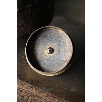 喜道作 川口鋳物か 鉄長火鉢/風炉/香炉と鉄瓶　M243 