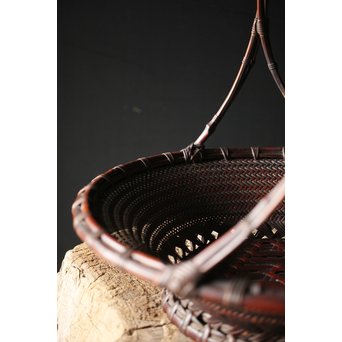 初代 前田竹房斎 竹編籠　U235 