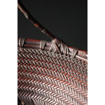 初代 前田竹房斎 竹編籠　U235 