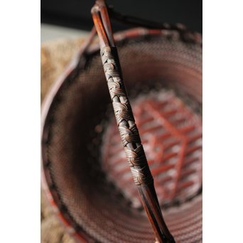 初代 前田竹房斎 竹編籠　U235 