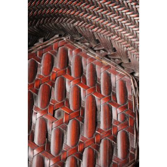 初代 前田竹房斎 竹編籠　U235 