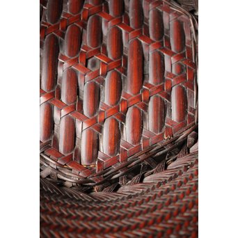 初代 前田竹房斎 竹編籠　U235 