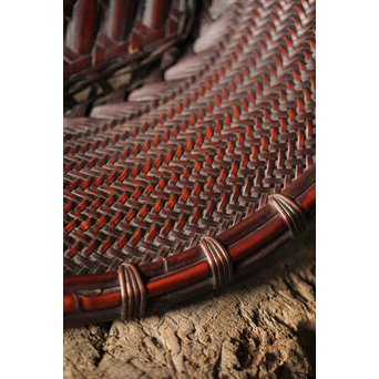 初代 前田竹房斎 竹編籠　U235 