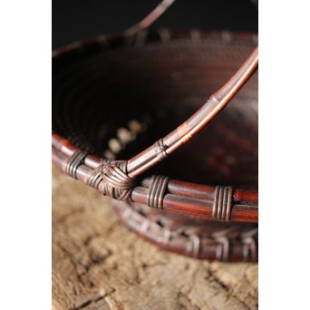 初代 前田竹房斎 竹編籠　U235 