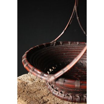 初代 前田竹房斎 竹編籠　U235 