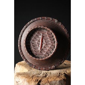 初代 前田竹房斎 竹編籠　U235 