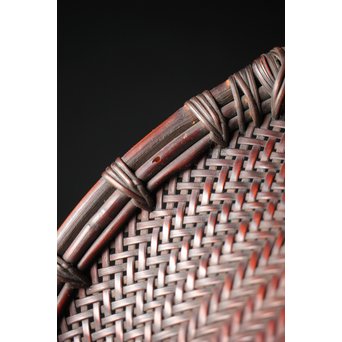 初代 前田竹房斎 竹編籠　U235 