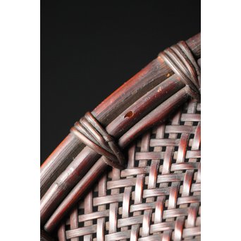 初代 前田竹房斎 竹編籠　U235 