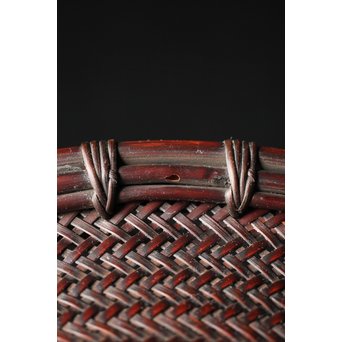 初代 前田竹房斎 竹編籠　U235 