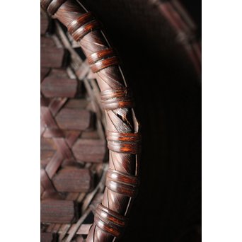 初代 前田竹房斎 竹編籠　U235 