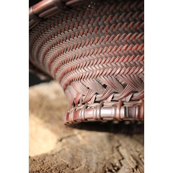 初代 前田竹房斎 竹編籠　U235 