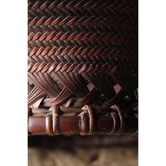 初代 前田竹房斎 竹編籠　U235 