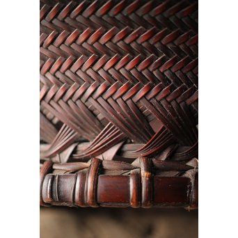 初代 前田竹房斎 竹編籠　U235 