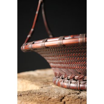 初代 前田竹房斎 竹編籠　U235 