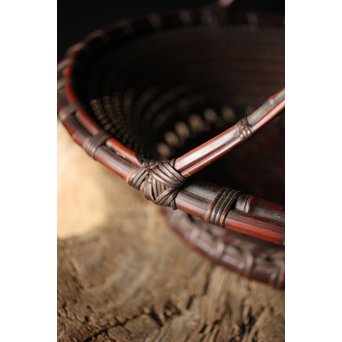 初代 前田竹房斎 竹編籠　U235 