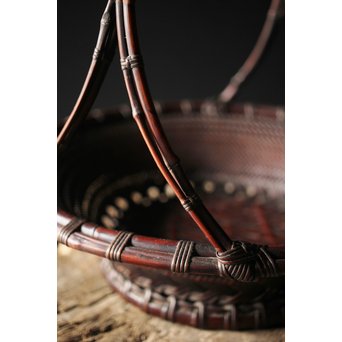 初代 前田竹房斎 竹編籠　U235 