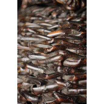 初代 田辺竹雲斎 竹根竹花籠　U236 