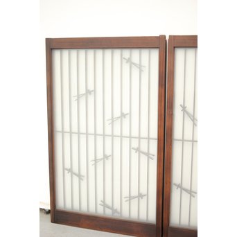 松葉組子の書院 2枚1組　R0057 