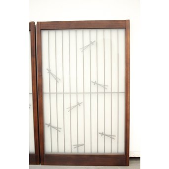 松葉組子の書院 2枚1組　R0057 