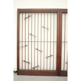 松葉組子の書院 2枚1組　R0057 