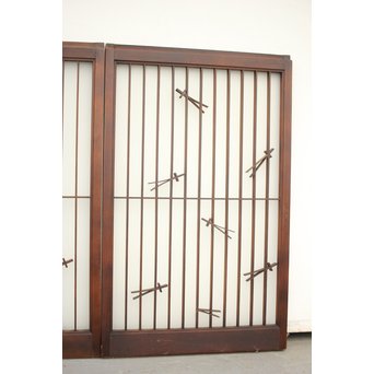 松葉組子の書院 2枚1組　R0057 