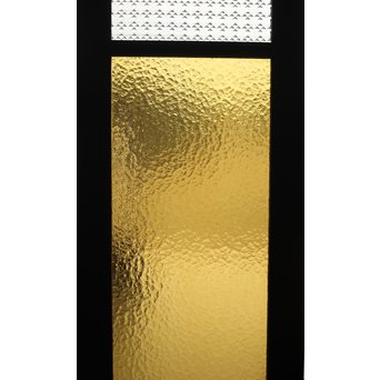 プレスと黄色ガラスの欄間 2枚1組　R0058Y 