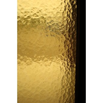 プレスと黄色ガラスの欄間 2枚1組　R0058Y 