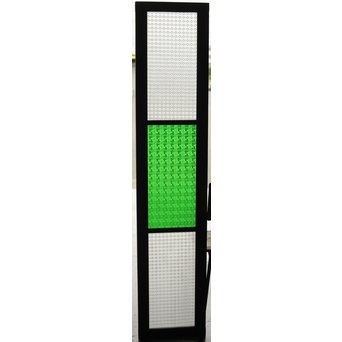 プレスと緑色ガラスの欄間 2枚1組　R0059Y 