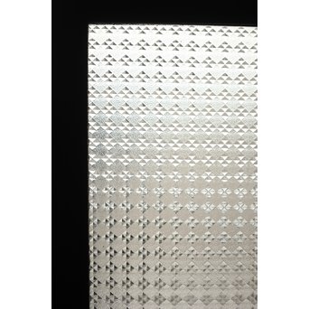 プレスと緑色ガラスの欄間 2枚1組　R0059Y 