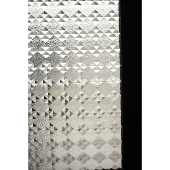 プレスと緑色ガラスの欄間 2枚1組　R0059Y 