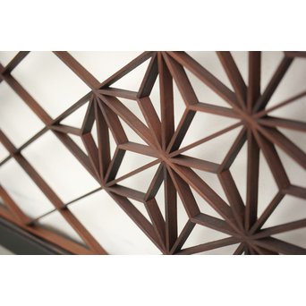 黒枠組子欄間　R0060 