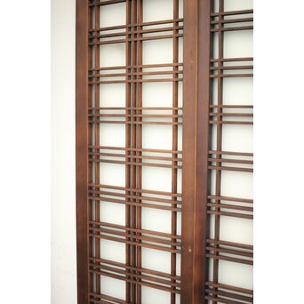 ガラス入 タータンチェック組子欄間L 4枚1組　R0061 