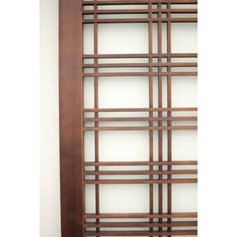 ガラス入 タータンチェック組子欄間L 4枚1組　R0061 