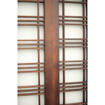 ガラス入 タータンチェック組子欄間L 4枚1組　R0061 