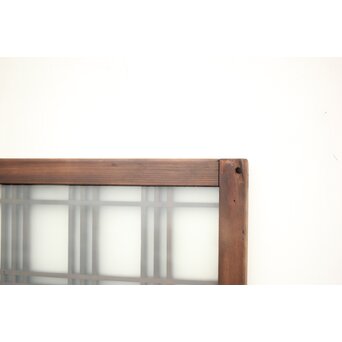 ガラス入 タータンチェック組子欄間L 4枚1組　R0061 